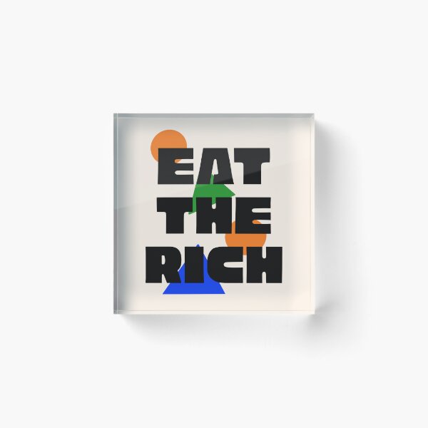 Item preview, EAT THE RICH BAUHAUS PRINT SHIRT  designed and sold by aydapadi.
