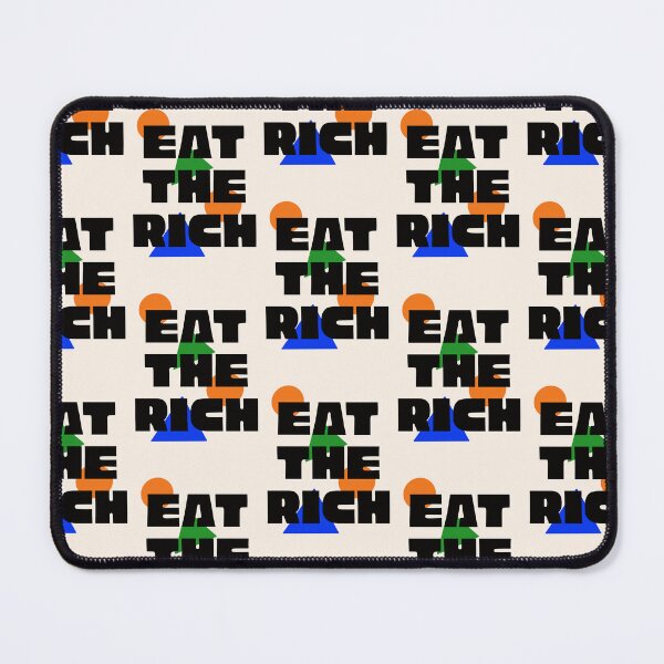 Item preview, EAT THE RICH BAUHAUS PRINT SHIRT  designed and sold by aydapadi.