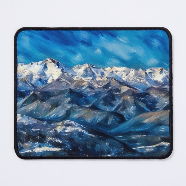 Item preview, Scenic Winter Olympic Mountains (Pastel) designed and sold by flyscenicair.