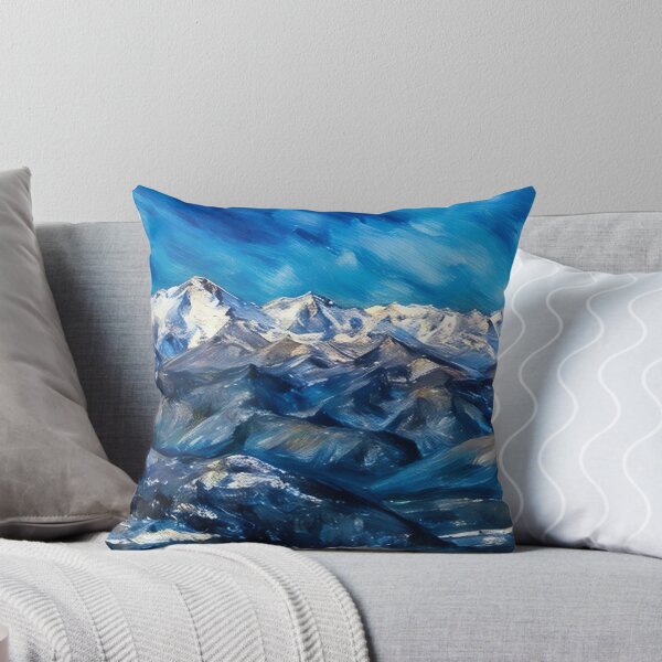 Item preview, Scenic Winter Olympic Mountains (Pastel) designed and sold by flyscenicair.