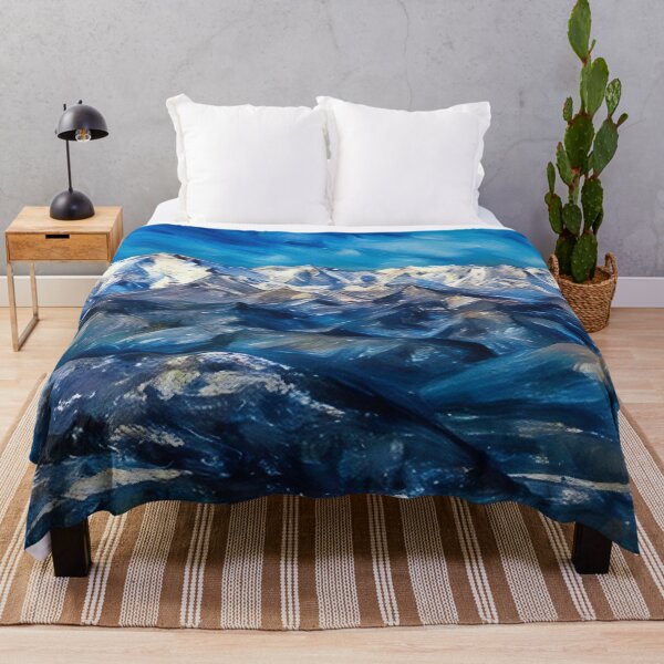 Item preview, Scenic Winter Olympic Mountains (Pastel) designed and sold by flyscenicair.