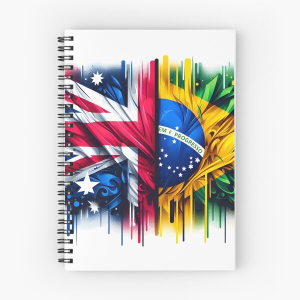 Item preview, Australia Brazil Flag designed and sold by maistendencias.