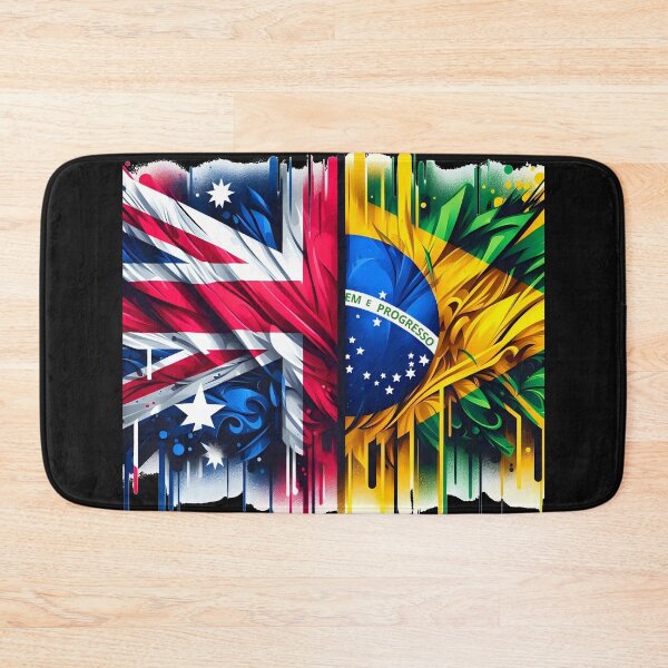 Item preview, Australia Brazil Flag designed and sold by maistendencias.