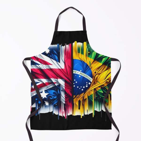 Item preview, Australia Brazil Flag designed and sold by maistendencias.