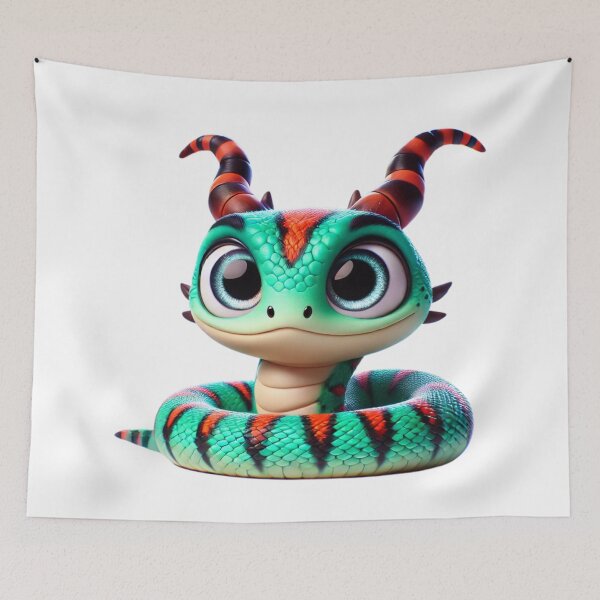 Item preview, Adorable Horned Adder designed and sold by Sillytoe.