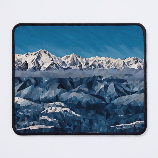 Item preview, Scenic Winter Olympic Mountains (Poly Art) designed and sold by flyscenicair.