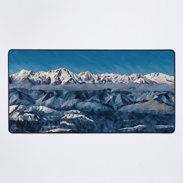 Item preview, Scenic Winter Olympic Mountains (Poly Art) designed and sold by flyscenicair.