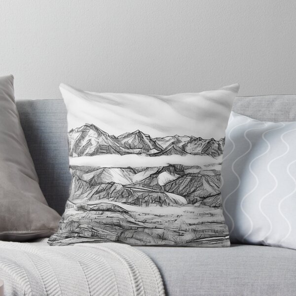 Item preview, Scenic Winter Olympic Mountains (Sketch) designed and sold by flyscenicair.