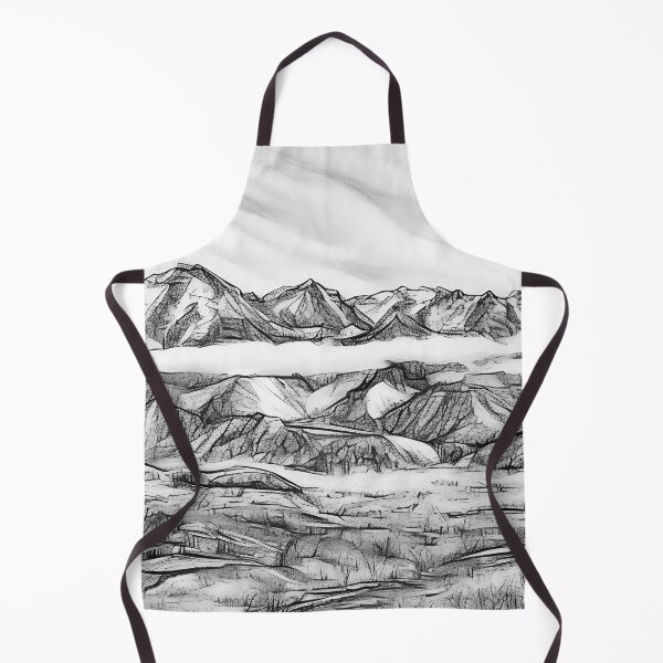 Item preview, Scenic Winter Olympic Mountains (Sketch) designed and sold by flyscenicair.