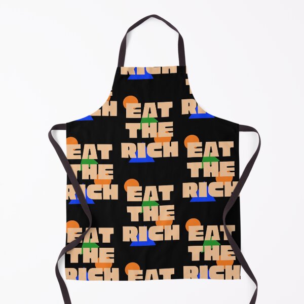 Item preview, EAT THE RICH BAUHAUS PRINT SHIRT BLACK designed and sold by aydapadi.
