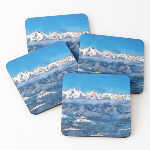 Item preview, Scenic Winter Olympic Mountains (Watercolor) designed and sold by flyscenicair.