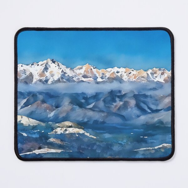Item preview, Scenic Winter Olympic Mountains (Watercolor) designed and sold by flyscenicair.
