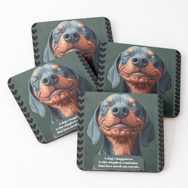 Item preview, A Dog’s Happiness – Love Needs No Words designed and sold by Molly's Gone Mad .