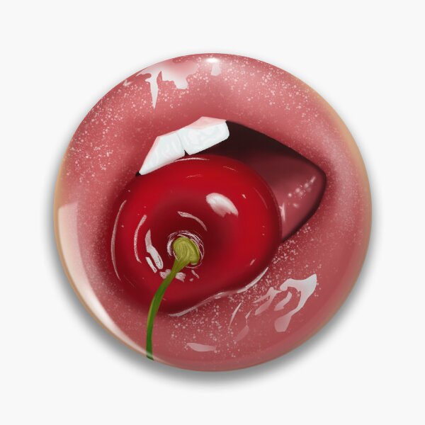 Item preview, Glossy lips with cherry designed and sold by ✨Nikita✨.