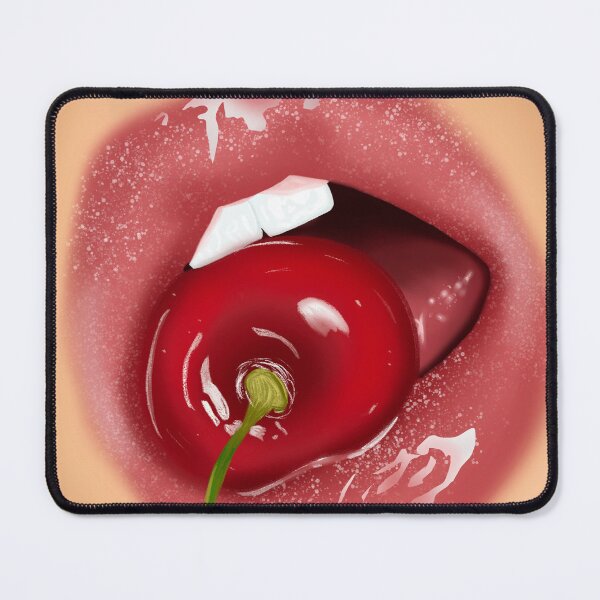 Item preview, Glossy lips with cherry designed and sold by ✨Nikita✨.