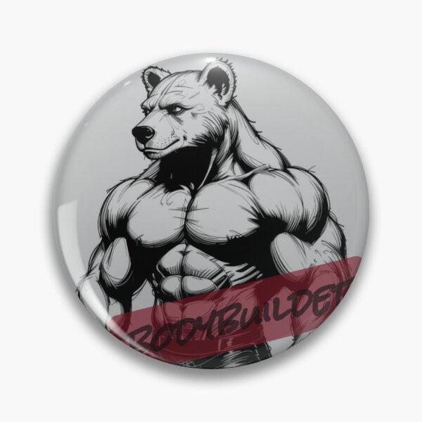 Item preview, Bodybuilder bear designed and sold by Suc Designs.