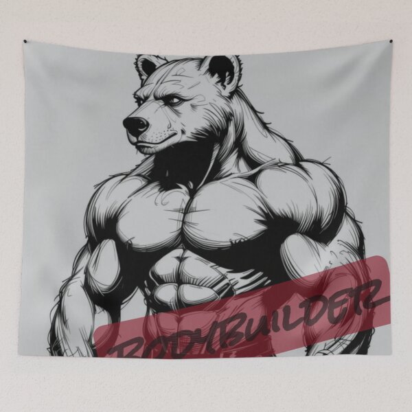 Item preview, Bodybuilder bear designed and sold by Suc Designs.