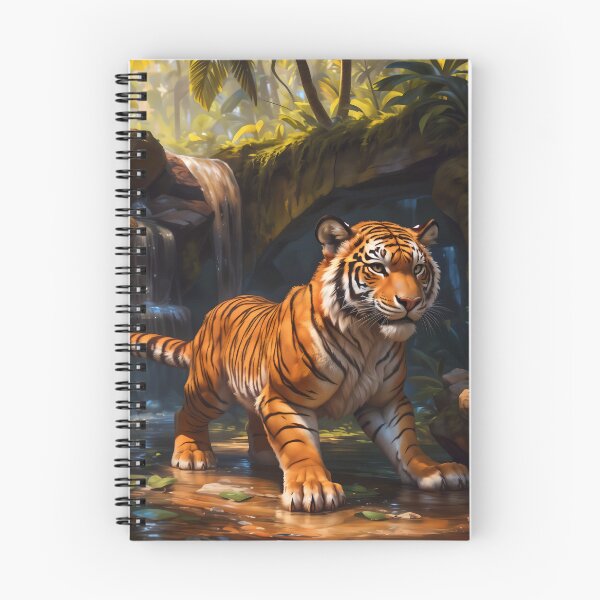 Item preview, Jungle Waterfall Tiger designed and sold by CattoriHanzo.