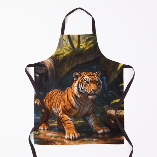 Item preview, Jungle Waterfall Tiger designed and sold by CattoriHanzo.
