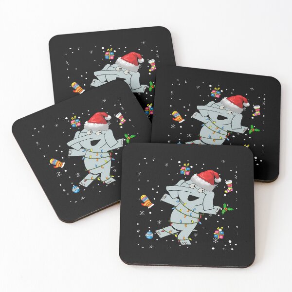 Item preview, Most Important In The World Christmas Elephants Funny Santa Hat Lights Decorations Vintage Game Demons Gift designed and sold by ChristophPouros.
