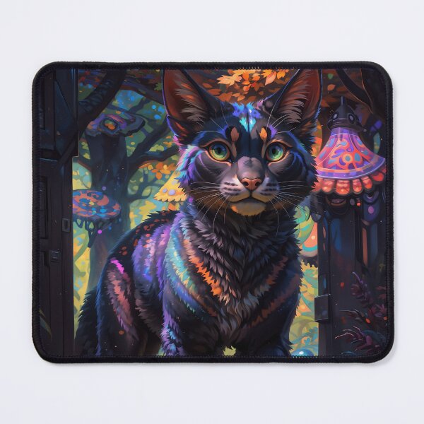 Item preview, Cat in the Fantastical Forest designed and sold by CattoriHanzo.