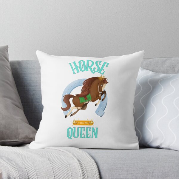 Item preview, Brown cartoon horse with green saddle and crown designed and sold by LaUnArt.