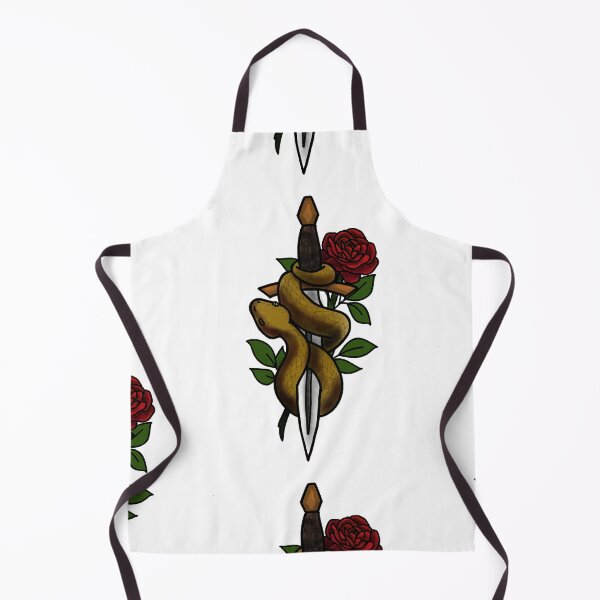 Item preview, Copy of Roses snakes and daggers tattoo style designed and sold by LeahcarsArt.