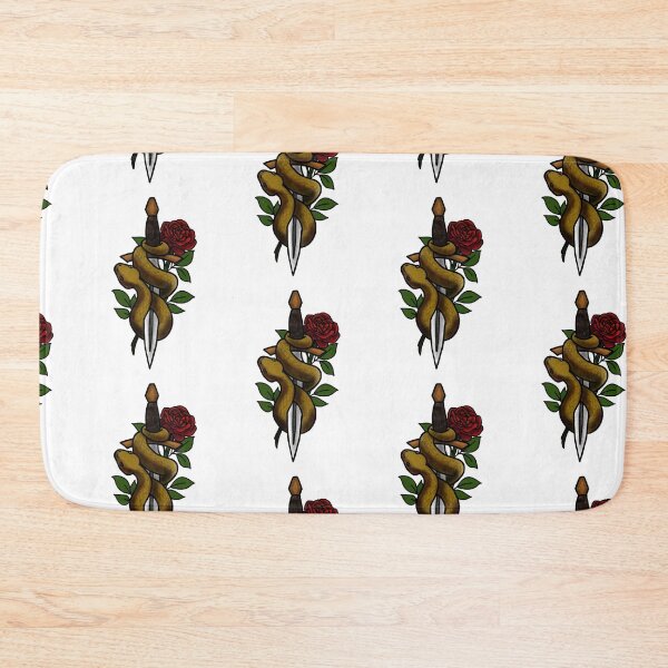 Item preview, Copy of Roses snakes and daggers tattoo style designed and sold by LeahcarsArt.