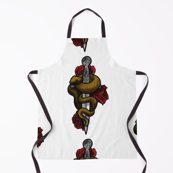 Item preview, Copy of Roses snakes and daggers tattoo style designed and sold by LeahcarsArt.