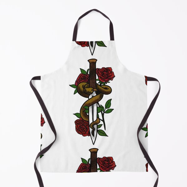 Item preview, Copy of Roses snakes and daggers tattoo style designed and sold by LeahcarsArt.