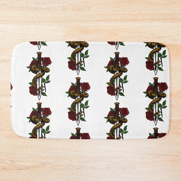 Item preview, Copy of Roses snakes and daggers tattoo style designed and sold by LeahcarsArt.
