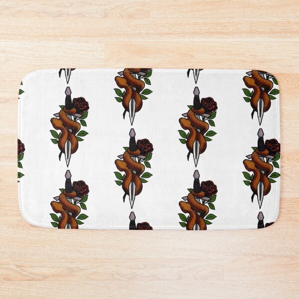 Item preview, Roses snakes and daggers tattoo style designed and sold by LeahcarsArt.