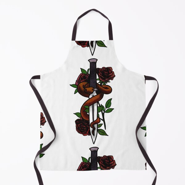 Item preview, Copy of Roses snakes and daggers tattoo style designed and sold by LeahcarsArt.