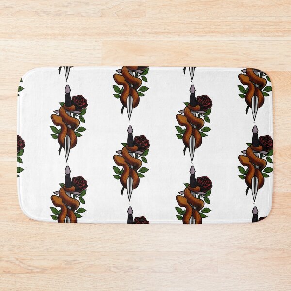 Item preview, Roses snakes and daggers tattoo style designed and sold by LeahcarsArt.