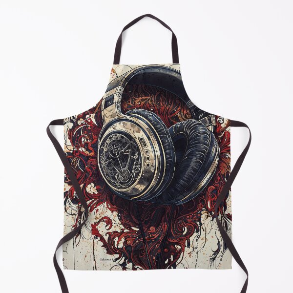 Item preview, headphones street art ornaments music dejco.art domin Krosno designed and sold by dejco.art.
