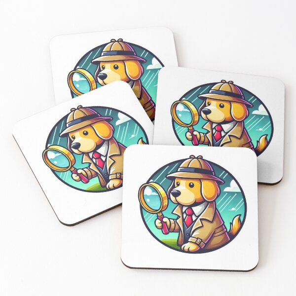Item preview, Detective Dog - Funny Investigator Pup Art designed and sold by Nauert's.