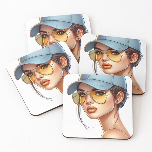 Item preview, "Golden Glance: Chic & Confident" Stylish women  designed and sold by Art is my Voice .