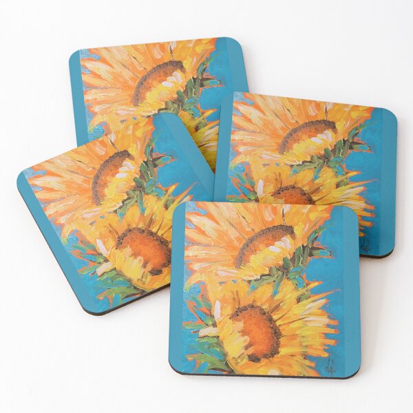 Item preview, Impressionistic Sunflowers & Blue Sky designed and sold by art&soul.