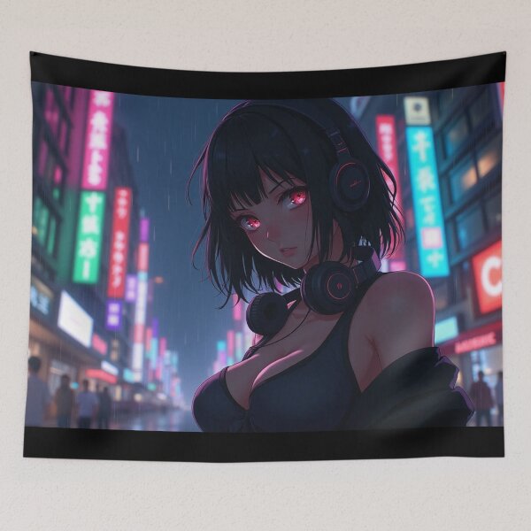 Item preview, Phonk Beats and Cyberpunk Streets Girl designed and sold by brendanre.