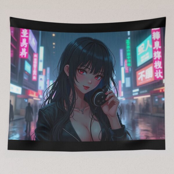 Item preview, Phonk Beats and Cyberpunk Streets Girl designed and sold by brendanre.