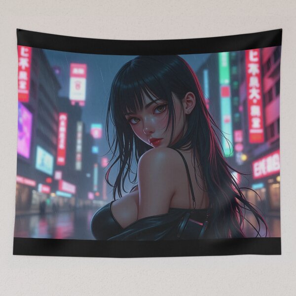Item preview, Phonk Beats and Cyberpunk Streets Girl designed and sold by brendanre.