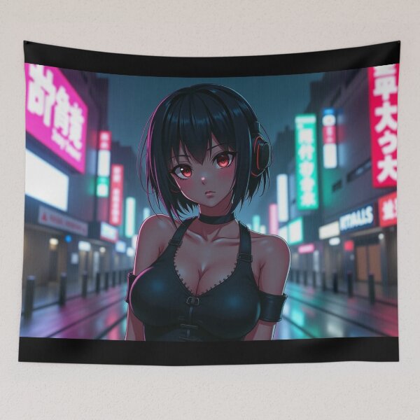 Item preview, Phonk Beats and Cyberpunk Streets Girl designed and sold by brendanre.
