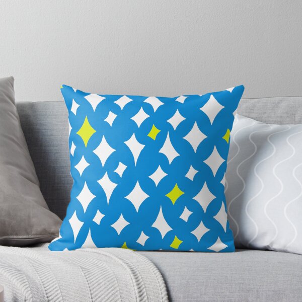 Item preview, Mid-Century Modern Fifties-Inspired Star Pattern On Blue designed and sold by DEC02.