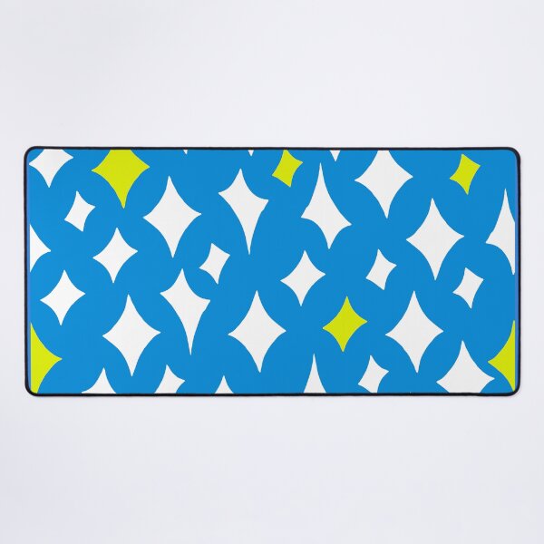 Item preview, Mid-Century Modern Fifties-Inspired Star Pattern On Blue designed and sold by DEC02.