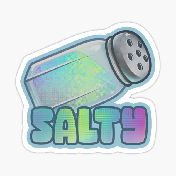 Vista previa del artículo con la obra «Salado», diseñado y vendido por StickersNMore82.