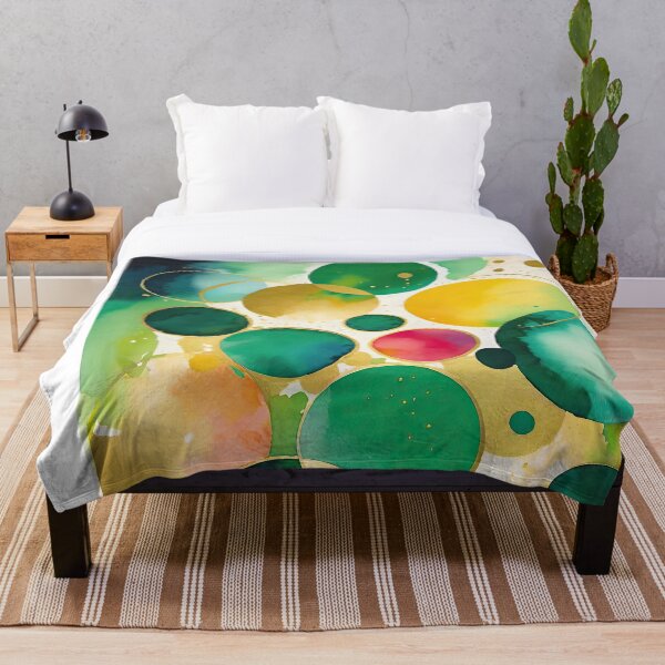 Item preview, 4583 abstract vibrant geometric fluid circle watercolor colorful movement designed and sold by j5rson.
