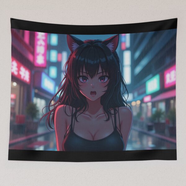 Item preview, Phonk Beats and Cyberpunk Streets Girl designed and sold by brendanre.
