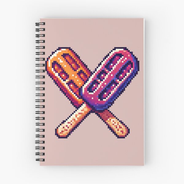 Item preview, Just Sunset Orange & Deep Violet Ice Cream Bars designed and sold by Fontible.