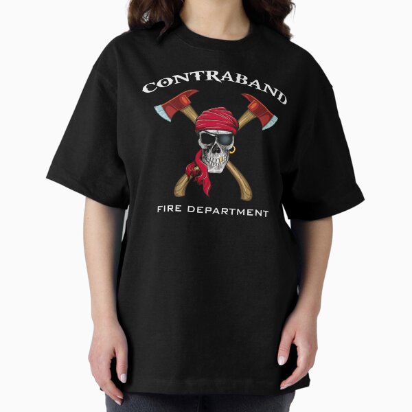 CONTRABAND - Fire Department Logo Oversized T-Shirt