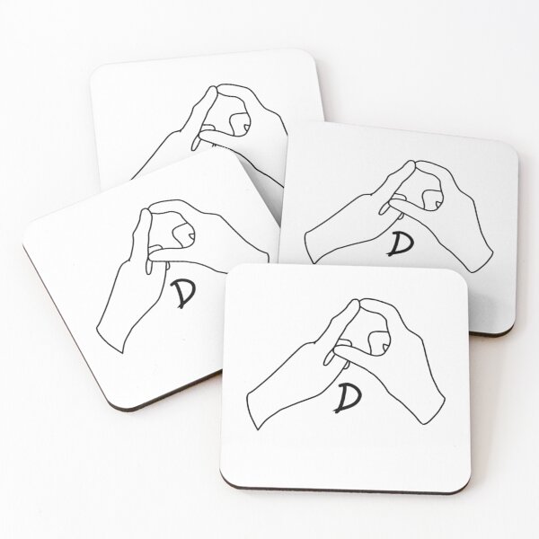 Item preview, BSL letter sign D designed and sold by Artistkhg.